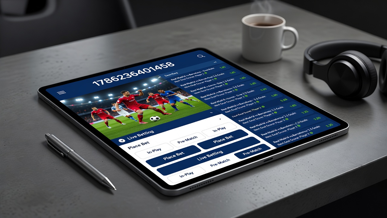 Close-up of a smartphone displaying live sports betting odds and deposit confirmation screen
