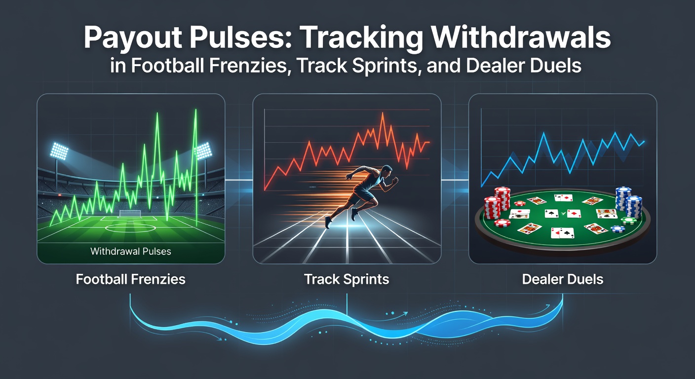 Digital dashboard displaying real-time withdrawal transactions pulsing across soccer match graphics, horse racing tracks, and live dealer tables