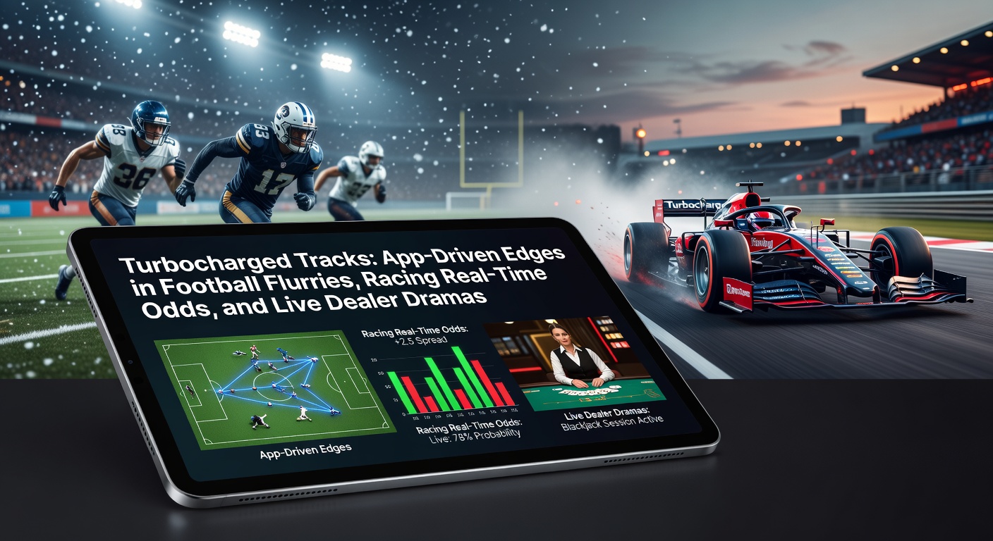 Dynamic soccer match with overlaid real-time betting app interface showing live odds and stats
